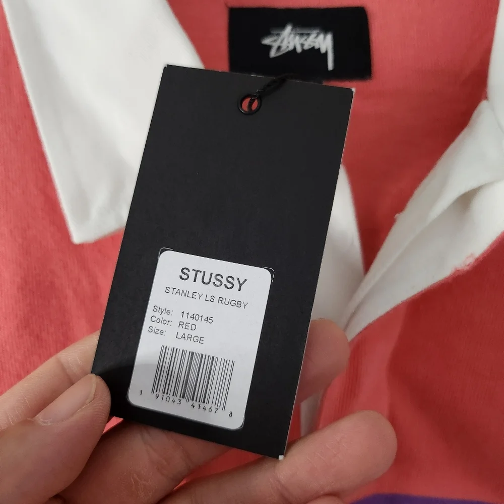 Stussy Stanely LS Rugby Shirt - Picture 4 of 6